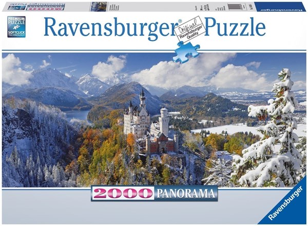 Ravensburger (16691) - "Neuschwanstein Castle" - 2000 brikker puslespil