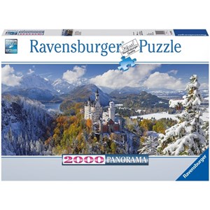 Ravensburger (16691) - "Neuschwanstein Castle" - 2000 brikker puslespil