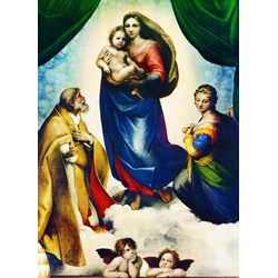Eurographics (6000-1211) - Raphael: "Sistine Madonna" - 1000 brikker puslespil
