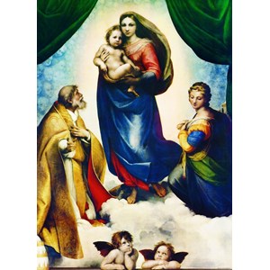 Eurographics (6000-1211) - Raphael: "Sistine Madonna" - 1000 brikker puslespil