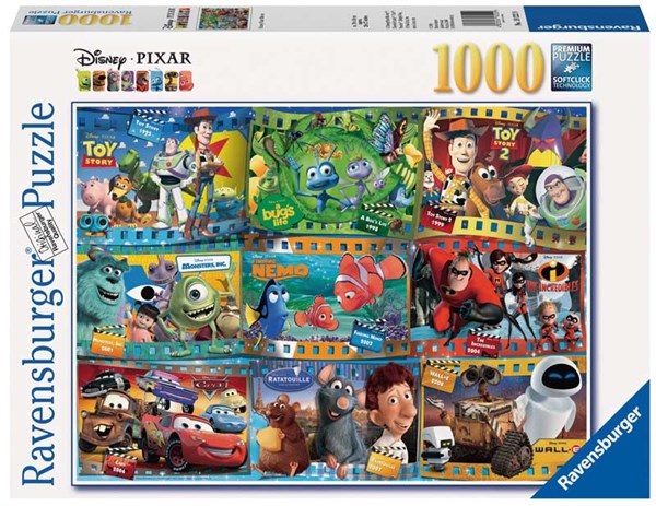 Ravensburger (19222) - "Disney Pixar Movies" - 1000 brikker puslespil