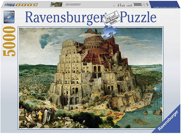 Ravensburger (17423) - Pieter Brueghel the Elder: "The Tower of Babel" - 5000 brikker puslespil