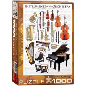 Eurographics (6000-1410) - "Instruments of the Orchestra" - 1000 brikker puslespil