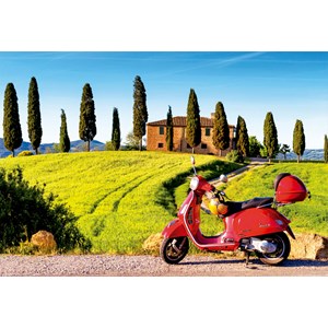 Educa (17121) - "Scooter In Toscana" - 1500 brikker puslespil
