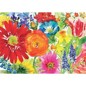 Ravensburger (19729) - "Abundant Blooms" - 1000 brikker puslespil