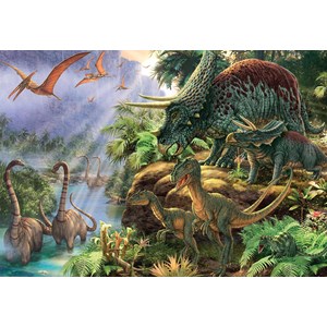 Jumbo (18378) - Steve Read: "Dinosaur Valley" - 1000 brikker puslespil