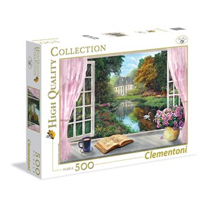 Clementoni (35011) - Dominic Davison: "View on the Garden" - 500 brikker puslespil