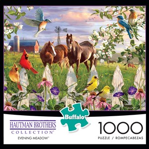 Buffalo Games (11166) - Hautman Brothers: "Evening Meadow" - 1000 brikker puslespil