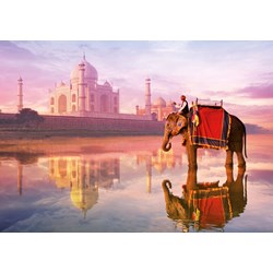 Educa (16756) - "Elephant At Taj Mahal" - 1000 brikker puslespil