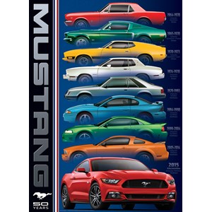 Eurographics (6000-0699) - "Ford Mustang 9 Model" - 1000 brikker puslespil