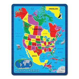 A Broader View (651) - "North America (The Continent Puzzle)" - 55 brikker puslespil