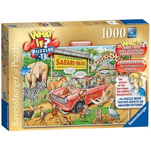 Ravensburger (19550) - "WHAT IF? #13 - Safari Park" - 1000 brikker puslespil