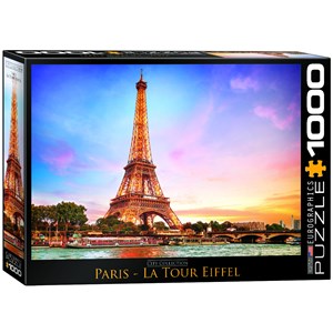 Eurographics (6000-0765) - "Eiffel Tårnet I Paris" - 1000 brikker puslespil
