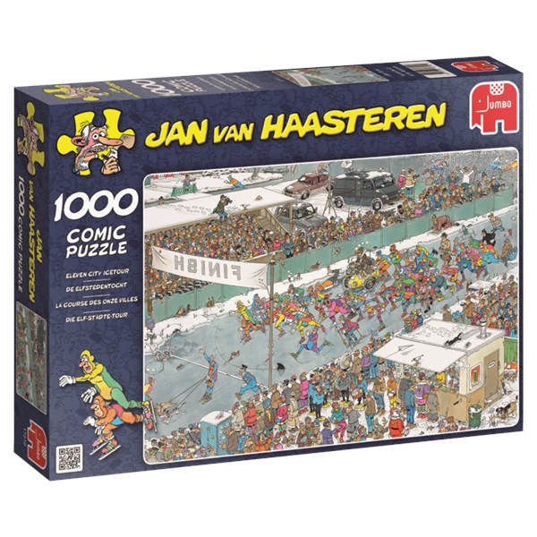 Jumbo (17310) - Jan van Haasteren: "Eleven City Tour" - 1000 brikker puslespil
