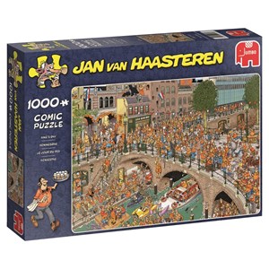 Jumbo (19054) - Jan van Haasteren: "Kongens dag" - 1000 brikker puslespil