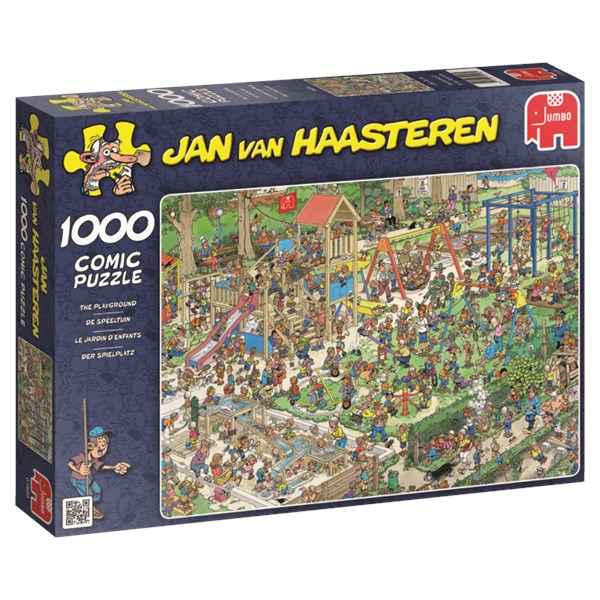 Jumbo (01599) - Jan van Haasteren: "Legepladset" - 1000 brikker puslespil