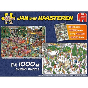 Jumbo (19061) - Jan van Haasteren: "X-Mas Gifts" - 1000 brikker puslespil