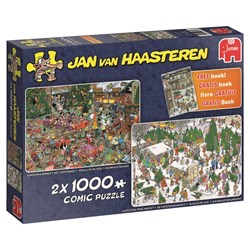 Jumbo (19061) - Jan van Haasteren: "X-Mas Gifts" - 1000 brikker puslespil