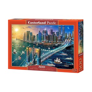 Castorland (B-52646) - "New York - Brooklyn Bridge" - 500 brikker puslespil