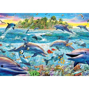 Schmidt Spiele (58227) - "Dolphin Reef" - 500 brikker puslespil