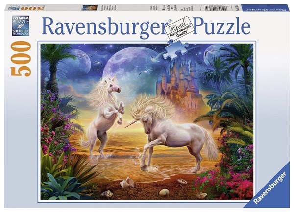 Ravensburger (14743) - "Fantastic Unicorns" - 500 brikker puslespil