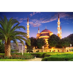 Castorland (C-103386) - "Blue Mosque, Turkey" - 1000 brikker puslespil