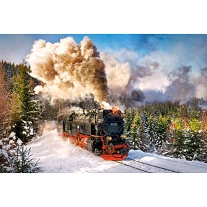 Castorland (C-103409) - "Steam Train" - 1000 brikker puslespil