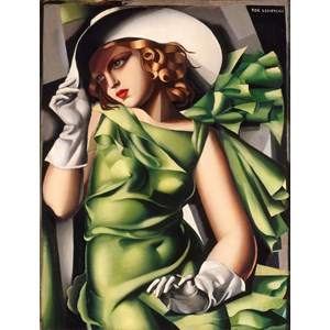 Clementoni (39332) - Tamara de Lempicka: "Young Girl In Green" - 1000 brikker puslespil