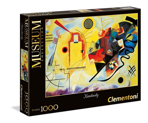 Clementoni (39195) - Vassily Kandinsky: "Yellow-Red-Blue" - 1000 brikker puslespil