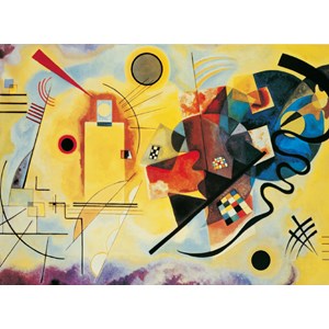 Clementoni (39195) - Vassily Kandinsky: "Yellow-Red-Blue" - 1000 brikker puslespil