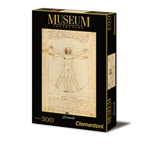 Clementoni (35001) - Leonardo Da Vinci: "Vitruvian Man" - 500 brikker puslespil