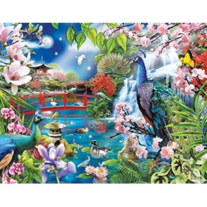 SunsOut (34998) - "Peacock Garden" - 1000 brikker puslespil