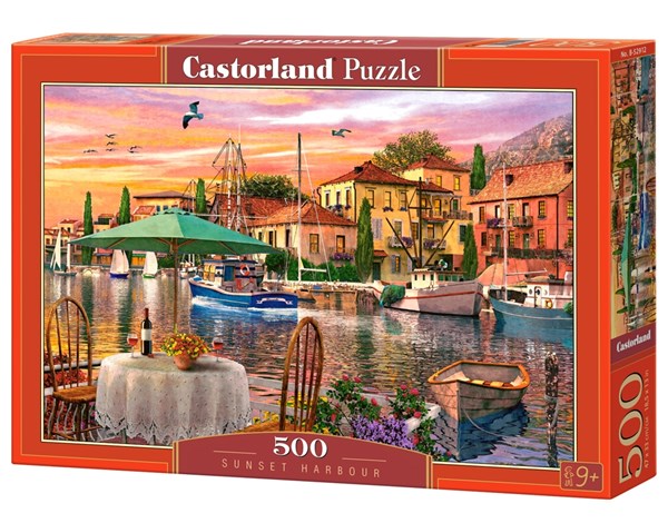 Castorland (B-52912) - "Sunset Harbour" - 500 brikker puslespil