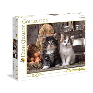 Clementoni (39340) - "Kittens" - 1000 brikker puslespil