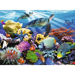 Ravensburger (12608) - Howard Robinson: "Ocean Turtles" - 200 brikker puslespil