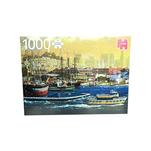 Jumbo (18552) - "Harbour of San Francisco, USA" - 1000 brikker puslespil