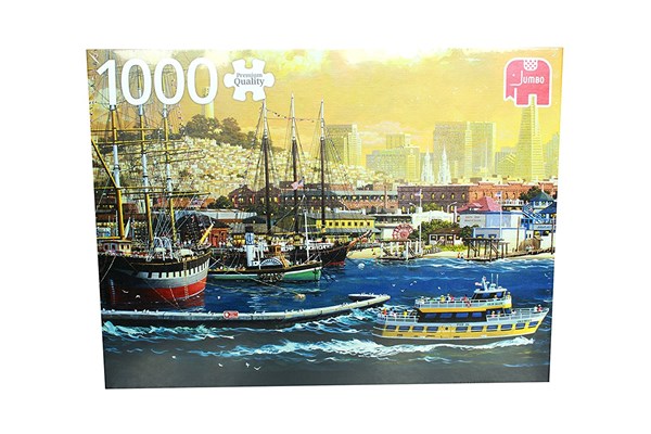 Jumbo (18552) - "Harbour of San Francisco, USA" - 1000 brikker puslespil