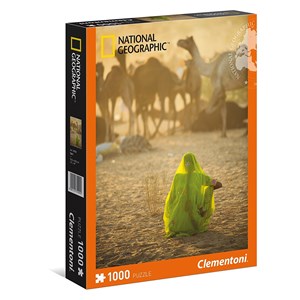 Clementoni (39302) - "Indian Woman" - 1000 brikker puslespil