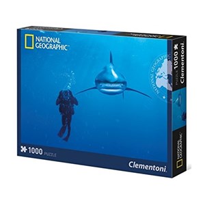 Clementoni (39303) - "Ocean Whitetip Shark" - 1000 brikker puslespil