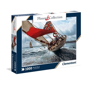Clementoni (39389) - Philip Plisson: "J-Class Yacht Velsheda" - 1000 brikker puslespil