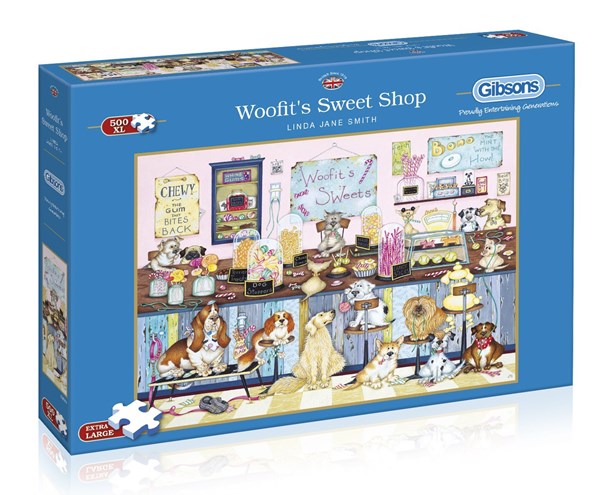 Gibsons (G3530) - Linda Jane Smith: "Woofit's Sweet Shop" - 500 brikker puslespil