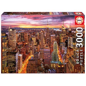 Educa (17131) - "Manhattan Skyline" - 3000 brikker puslespil