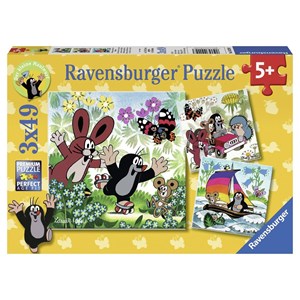 Ravensburger (09209) - "On the Move with the Mole" - 49 brikker puslespil