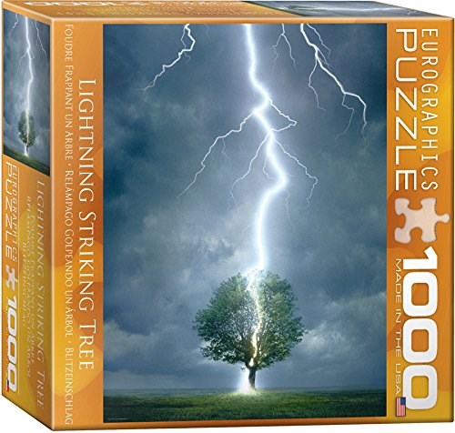 Eurographics (8000-4570) - "Lightning Striking Tree" - 1000 brikker puslespil