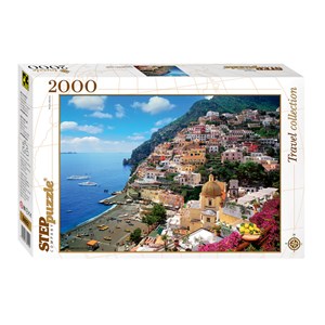 Step Puzzle (84022) - "Amalfi, Italy" - 2000 brikker puslespil