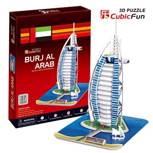 Cubic Fun (C065H-2) - "Burjal-Arab" - 37 brikker puslespil