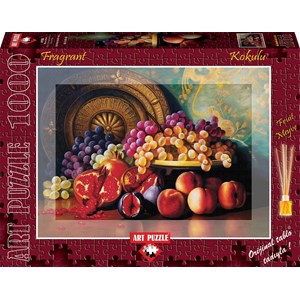 Art Puzzle (4192) - "Pomegranates and Brass Plate" - 1000 brikker puslespil