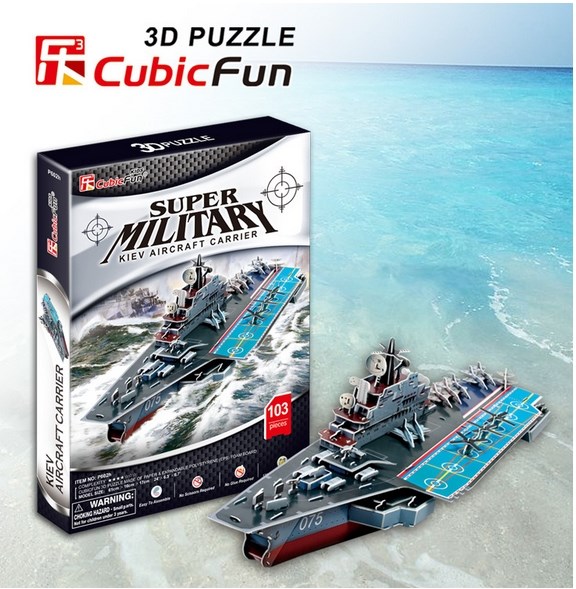 Cubic Fun (P602H) - "Kiev Aircraft Carrier" - 103 brikker puslespil