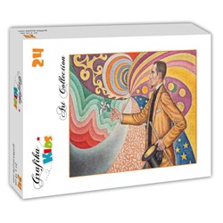Grafika (00297) - Paul Signac: "Portrait of Félix Fénéon, 1890" - 24 brikker puslespil