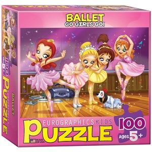 Eurographics (6100-0414) - "Go Girls Go! Ballet" - 100 brikker puslespil